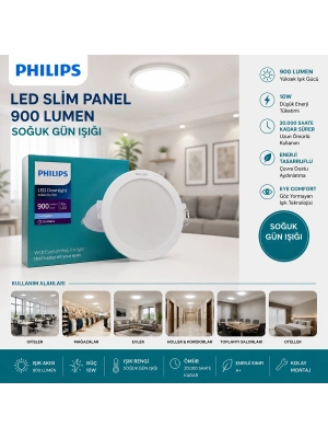 Egonex Phılıps ( 10w ) ( Sıva Altı ) ( Yuvarlak ) Led Slim Panel ( 9000lumen ) ( 20.000 Saat Ömür )*20