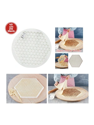 Egonex Plastlife Kp-177 Yuvarlak Mantı Kalıbı Plastik ( Çap = 41cm )*36=k