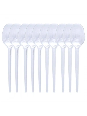 Egonex Pratikon Pr-1142 ( Şeffaf ) Plastik Kaşık ( 10pcs )*50=k