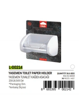 Egonex Qlux L-00214 Yasemen Kapaklı Wc Kağıtlık*36