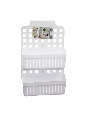 Egonex Qlux L-00778 Twin 2 Sepetli Askılı Kademeli Organizer*16=k