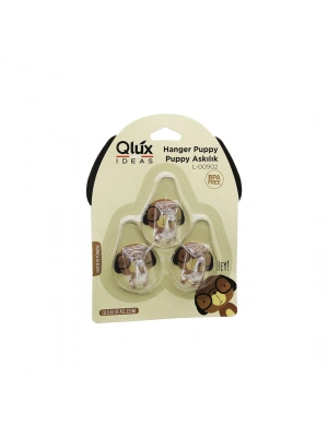 Egonex Qlux L-00902 ( 3pcs ) Puppy Askı ( Şeffaf Askı ) ( Yapışkanlı Montaj )*20x2