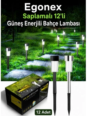 Egonex Saplamalı 12li Güneş Enerjili Bahçe Lambası EGN-1023