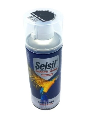Egonex Selsil Tab-429 ( Siyah ) Parlak Sprey Boya ( 400ml )*12x1