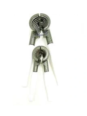 Egonex Star-927 ( 2pcs Set ) Metal Fındık & Ceviz Kıracak Beyaz Saplı*40
