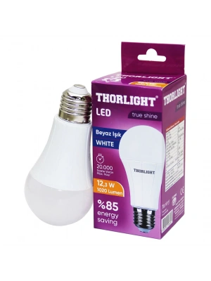 Egonex Thorlıght A-6012b ( 12.3w ) E27 Beyaz Led Ampul*10x6