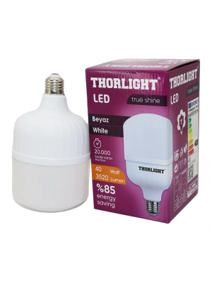 Egonex Thorlıght T-40b ( 40w ) E27 Torch T-shape Beyaz Led Ampul*20