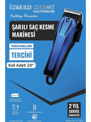 İnter Mac3 Şarjlı Saç Kesme Makinesi Tc-8017