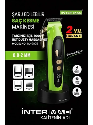 Inter Mac3 Tc-2025 Profesyonel Saç Kesme Makinesi