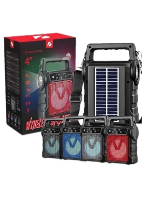 Kts-1706 Taşınabilir Güneş Enerjili Fenerli Bluetooth Hoparlör