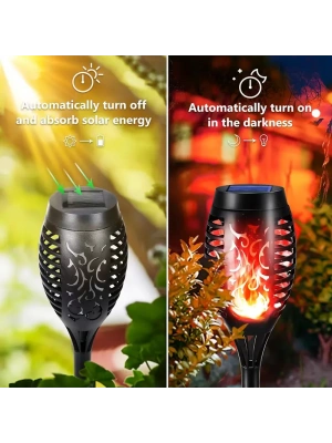 Ledon 12 Ledli Alevli Solar Bahçe Aydınlatma Ld-7002