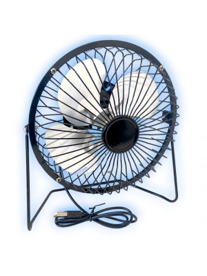 Masaüstü Metal Mini Fan Vantilatör Usb Girişli 20 Cm Çap