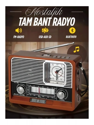 Nostaljik Radyo Yage Yg-892 Nostaljik Radyo Bluetooth Fm Usb