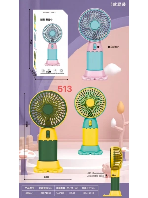 Şarjlı Taşınabilir El Tipi Mini Fan Egonex 513