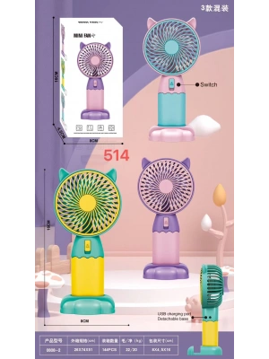 Şarjlı Taşınabilir El Tipi Mini Fan Egonex 514