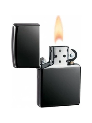 Siyah Düz Zippo Modeli Benzinli Çakmak