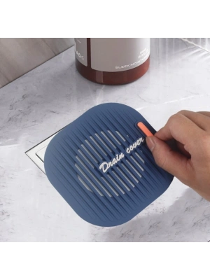 Süzgeçli Lavabo Gider Koruyucu Mat Gri