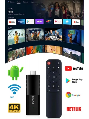 Tvr3 Box S Tv Stick Android Box 4k Android 13 Sürüm 2gb Ram 16gb Hafıza Wifi 2.4 Android Tv