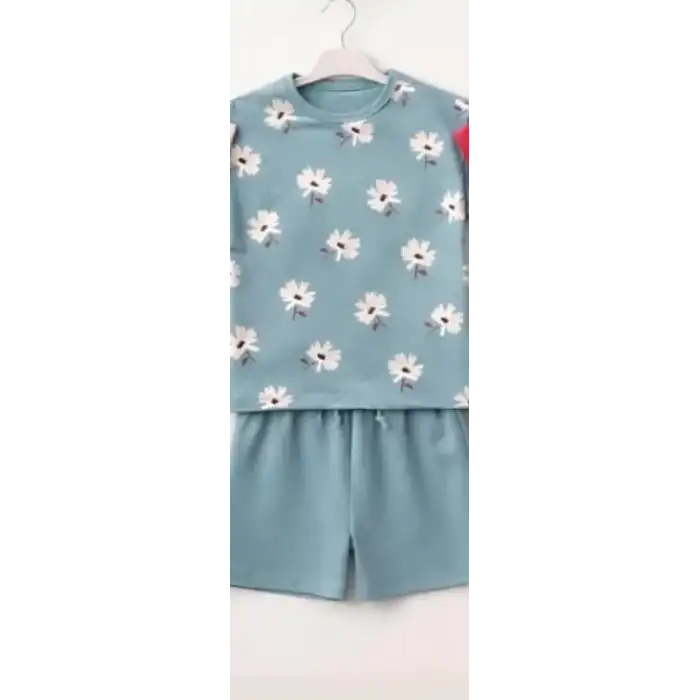 2/4 Yaş Papatya Baskılı Bebek Takımı