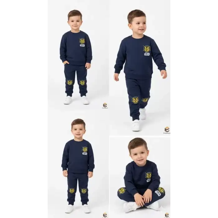 3/7 Yaş Baskılı Penye Çocuk Takımı