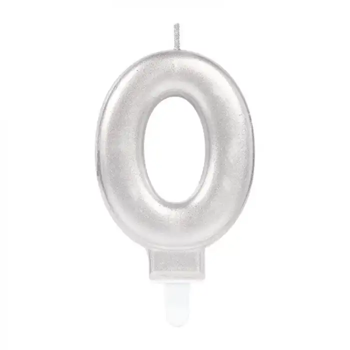 AsilTech 0 Rakamı Mum Gümüş Renk