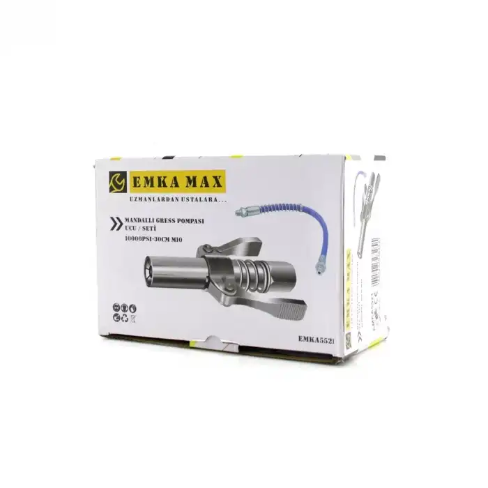 AsilTech 10 Adet Gress Pompa Ucu Seti - Mandallı - 30 cm Hortumlu