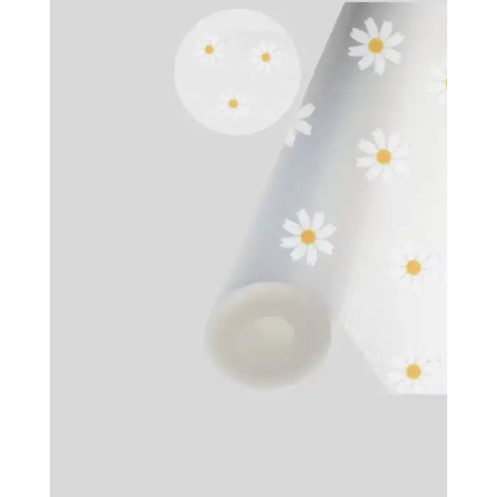 AsilTech 10 Metre Papatya Desenli Kolay Temizlenebilir Çekmece Matı