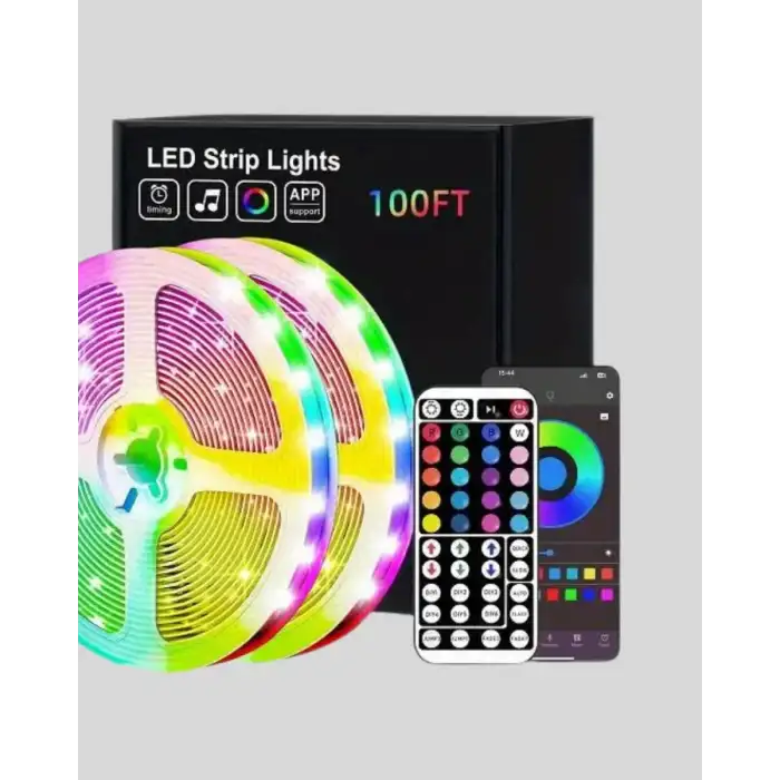 AsilTech 10 Metre Telefon Kontrollü Smart Şerit Led USB RGB Kumandalı