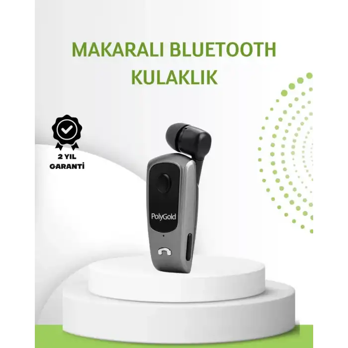 AsilTech 10 Saat Konuşma Süreli Klipsli Bluetooth Kulaklık