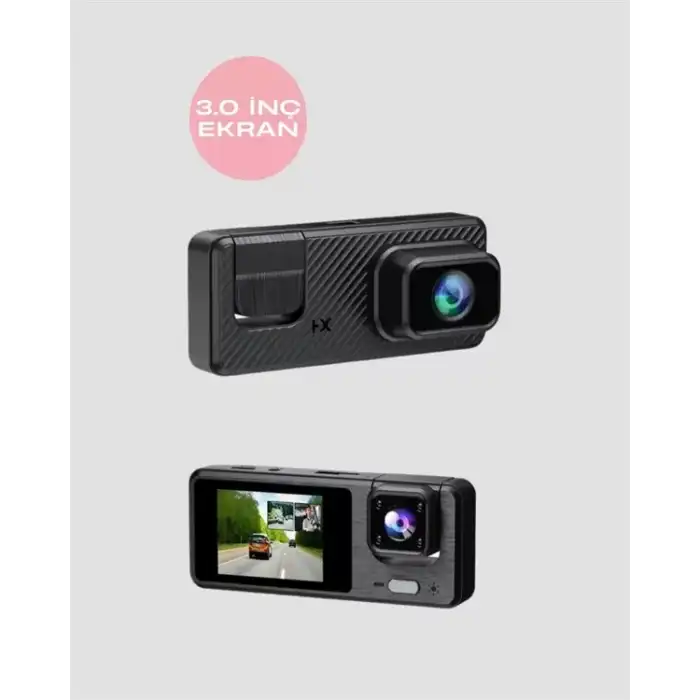 AsilTech 1080P 3 Kameralı Araç DVR – Döngü Kayıt ve Geri Görüş Özellikli Yeni Nesil