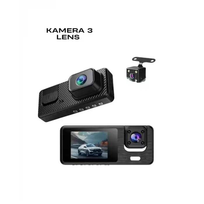 AsilTech 1080P 3 Kameralı Araç DVR -Q301