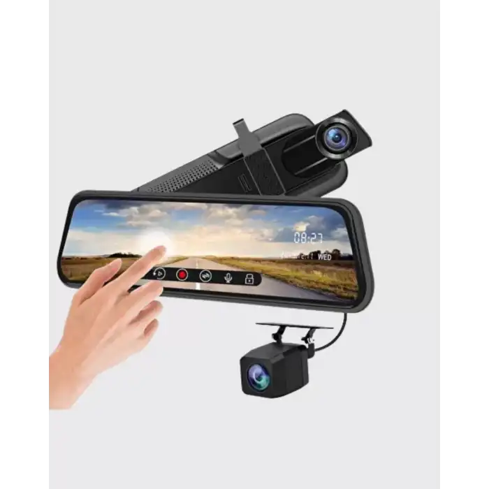 AsilTech 1080P Çift Kameralı Dokunmatik Dikiz Aynası G Sensörlü