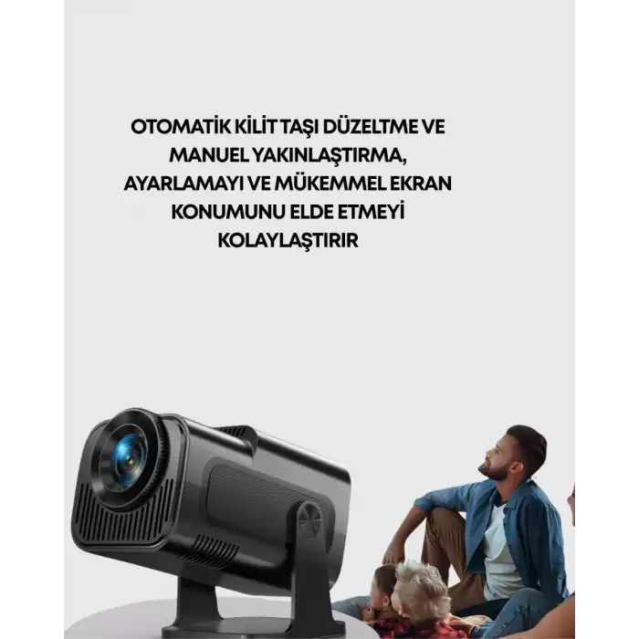 AsilTech 1080P Full HD Çözünürlük ve 4K Destekli Projektör