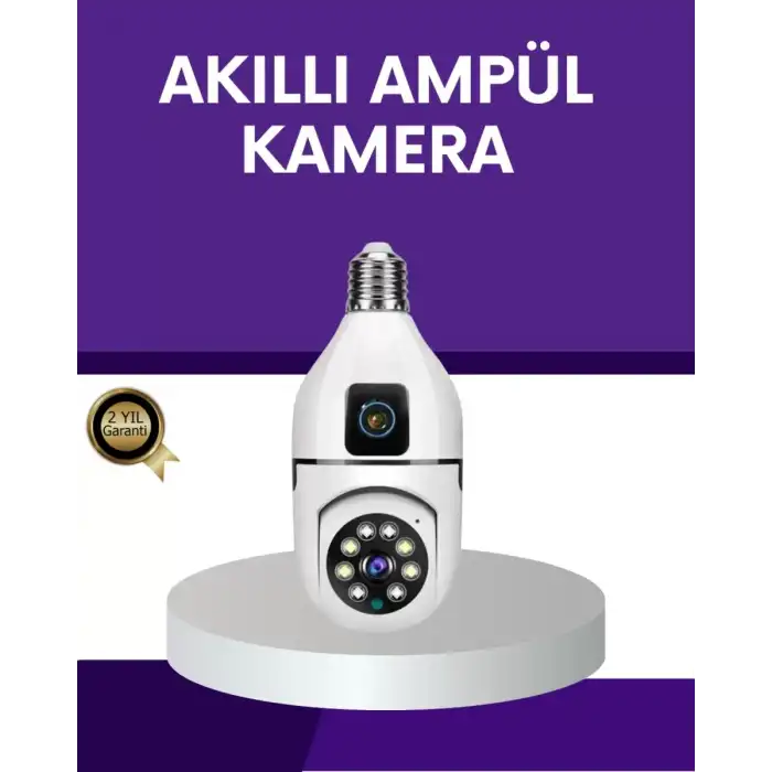 AsilTech 1080P WiFi Ampul Güvenlik Kamerası – Gece Görüş & Uzaktan Erişim