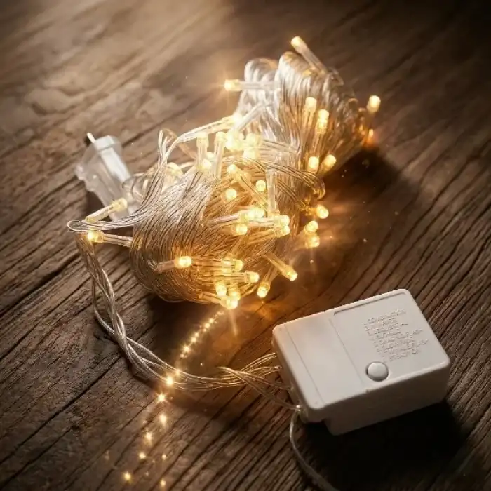 AsilTech 10m 100 Led Damla Uçlu Gün Işığı Şeffaf Kablo