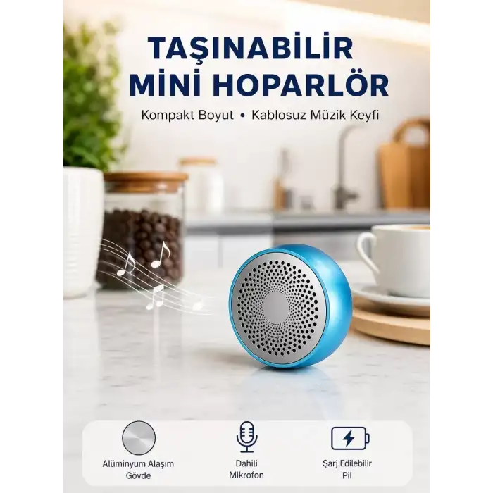 AsilTech 10W Güçlü Stereo Bluetooth Hoparlör – 360° Surround Ses Deneyimi Yeni Nesil