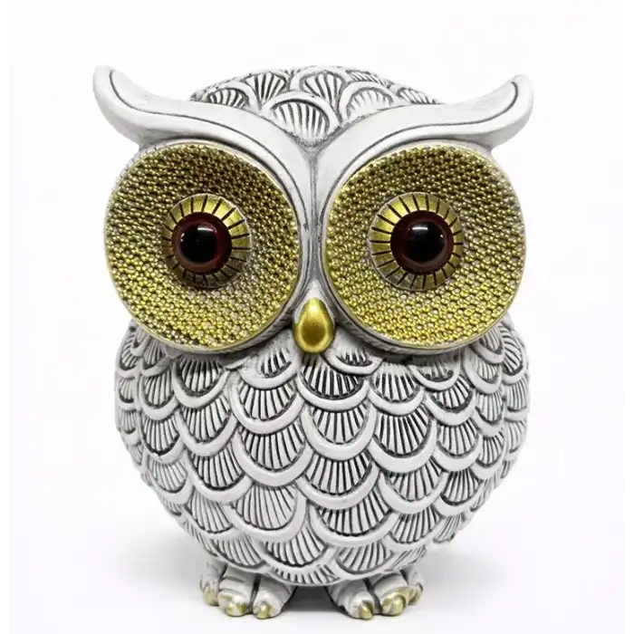 AsilTech 10x7 cm Polyester Baykuş Figürü