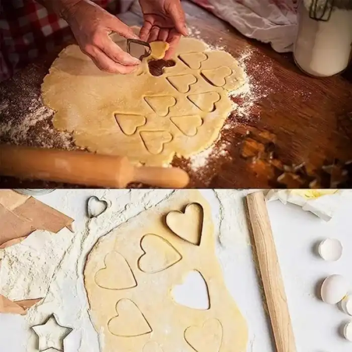 AsilTech 12 Adet Paslanmaz Çelik Kurabiye Kalıbı Seti