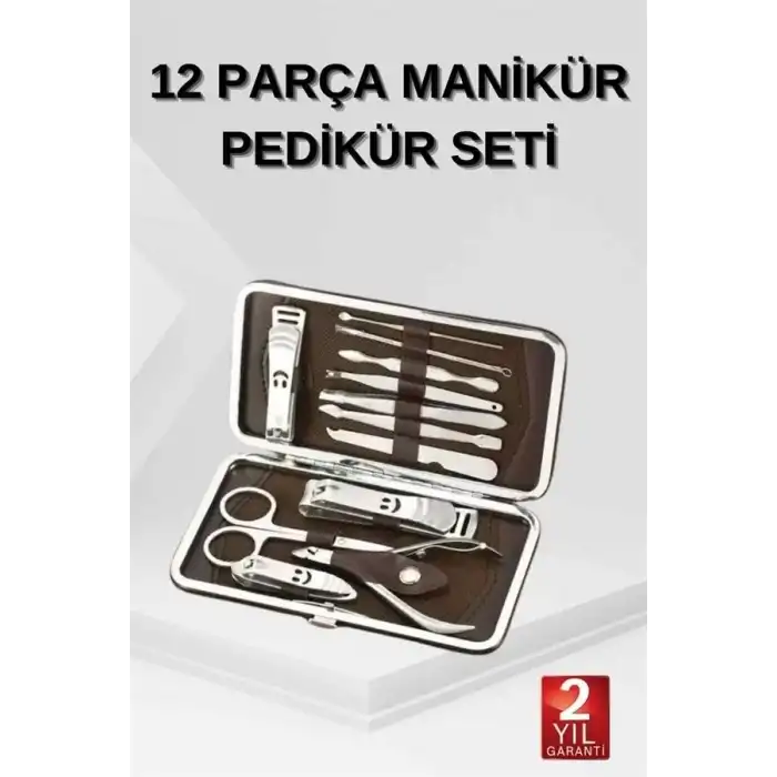 AsilTech 12 Parça El Ayak Temizleme Pense Kir Temizleme Aparatı Kaş Cımbızı
