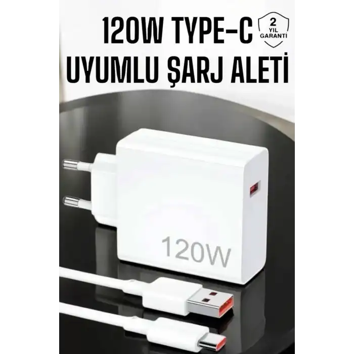 AsilTech 120W Şarj Aleti Type-C Uyumlu Turbo Şarj Aleti