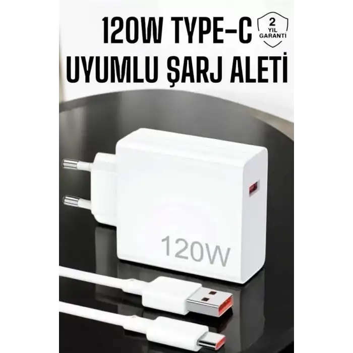 AsilTech 120W Şarj Aleti Type-C Uyumlu Turbo Şarj Aleti Yeni Nesil