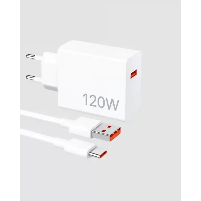 AsilTech 120W Süper Hızlı Şarj Adaptörü – Type-C Kablo Dahil, Yüksek Voltaj Korumalı