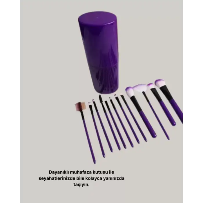 AsilTech 12’li Profesyonel Makyaj Fırça Seti Ultra Yumuşak Sentetik Kıllı