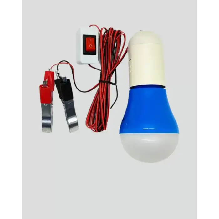 AsilTech 12V LED Ampul Timsah Kıskaçlı Taşınabilir Aydınlatma