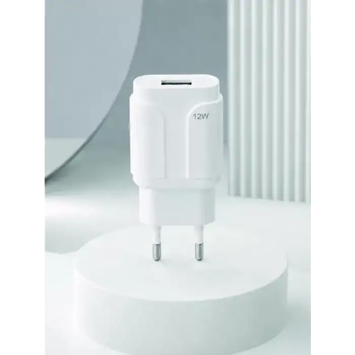 AsilTech 12W USB Şarj Adaptörü 5V 2.4A Hızlı ve Güvenli Şarj Başlığı