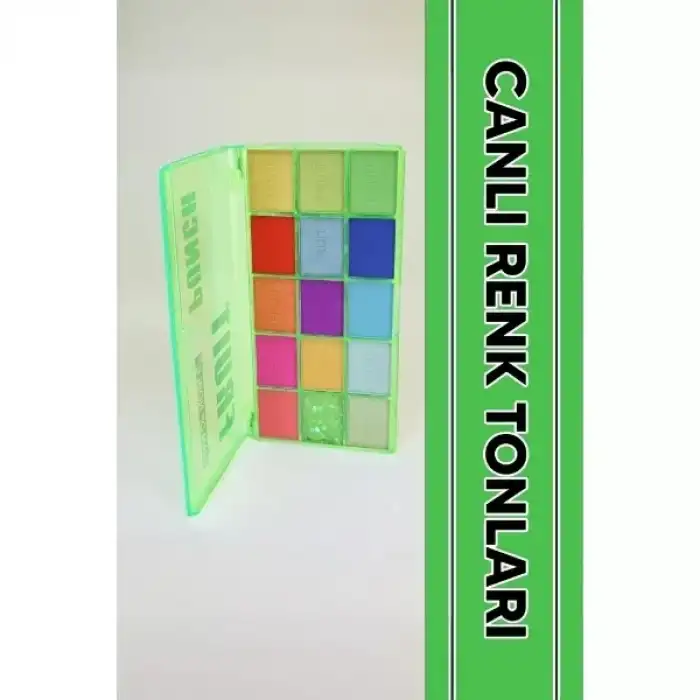 AsilTech 15 Renkli Sedefli Mat Far Paleti - 2li Set