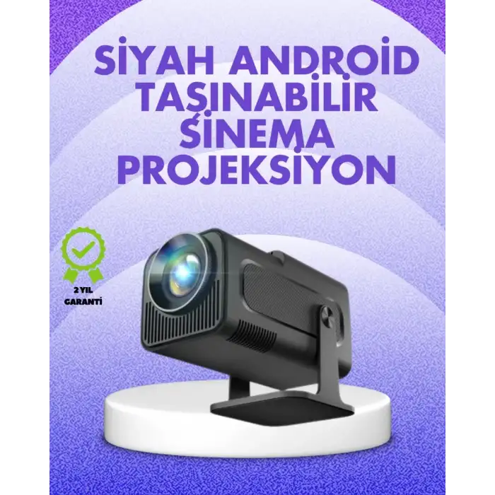 AsilTech 180° Dönebilen Gövde Tasarımıyla Tavan Yansıtmalı Taşınabilir Projektör