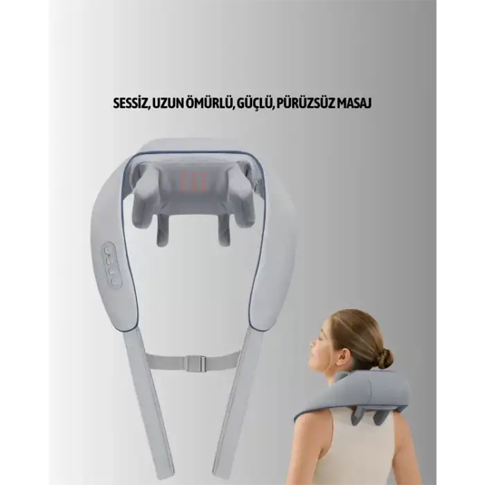 AsilTech 1800mAh Pil Kapasiteli Boyun Masaj Aleti