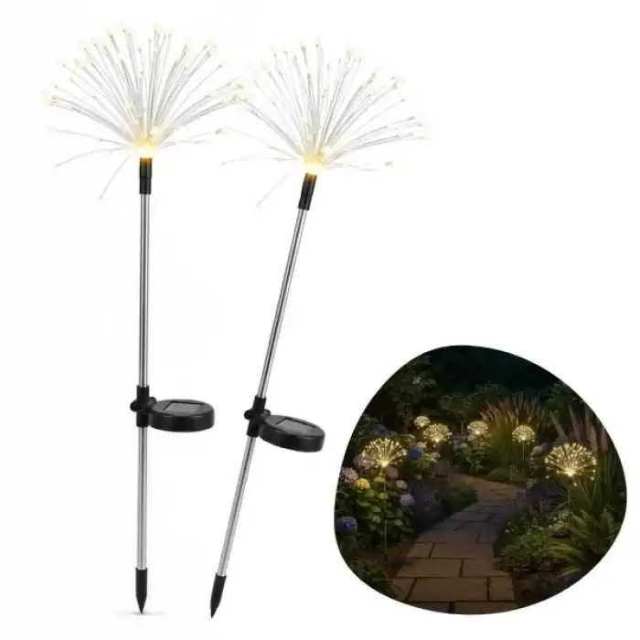 AsilTech 2 Adet Saçak Model Sensörlü Solar Bahçe Lambası