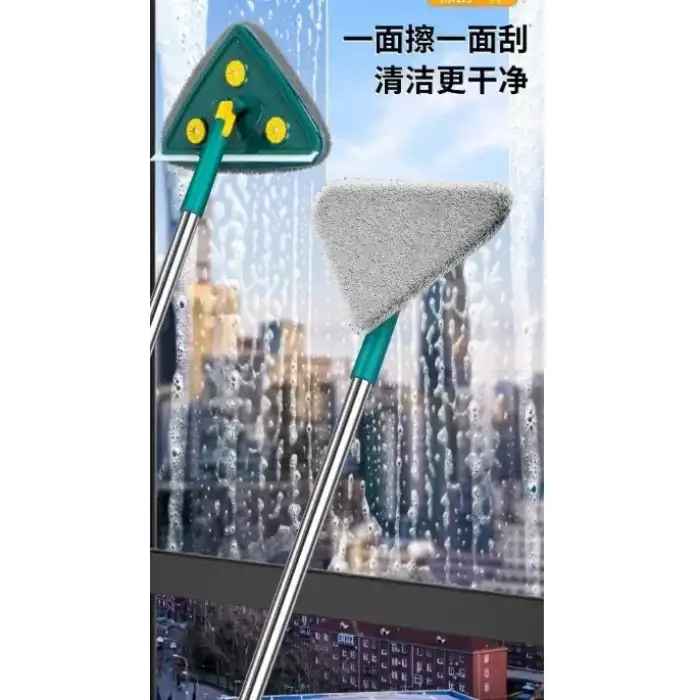 AsilTech 2 Bezli Üçgen Çek Çekli Mop Islak Mendil Uyumlu